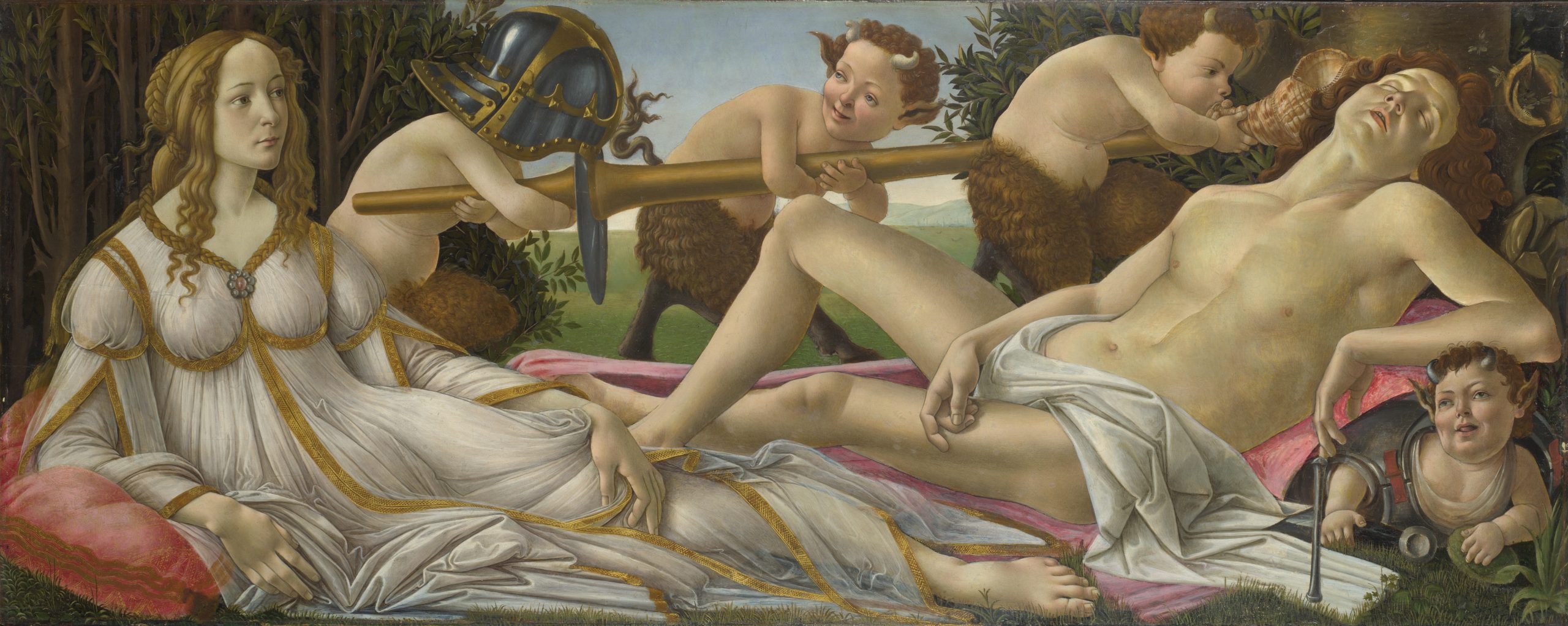 Venus and Mars, c 1485 painting by Botticelli